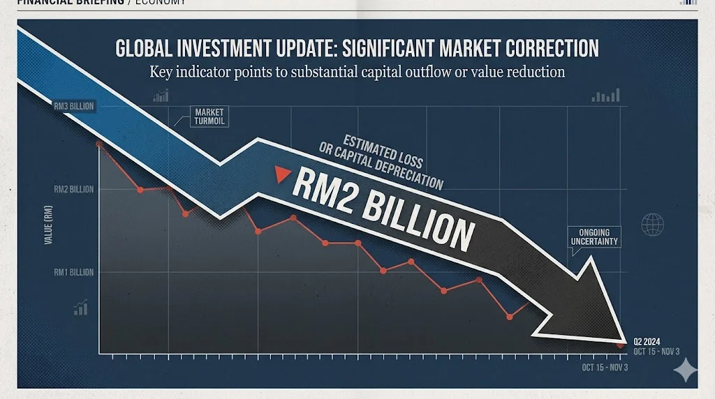 Chart showing passive fund outflow from stocks removed from MSCI Malaysia Index