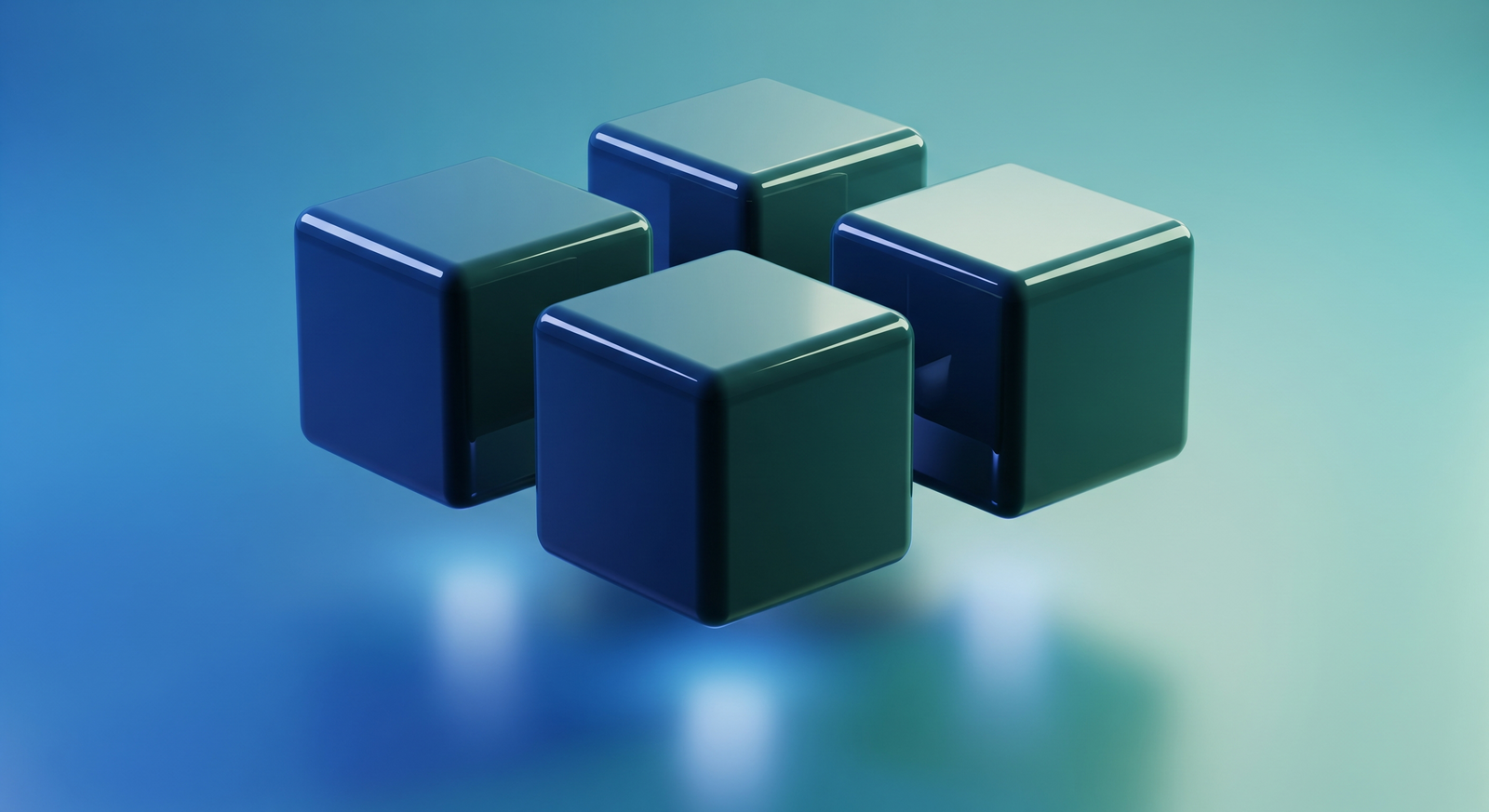 Conceptual illustration of four blocks representing the four Cashflow Quadrants E, S, B and I