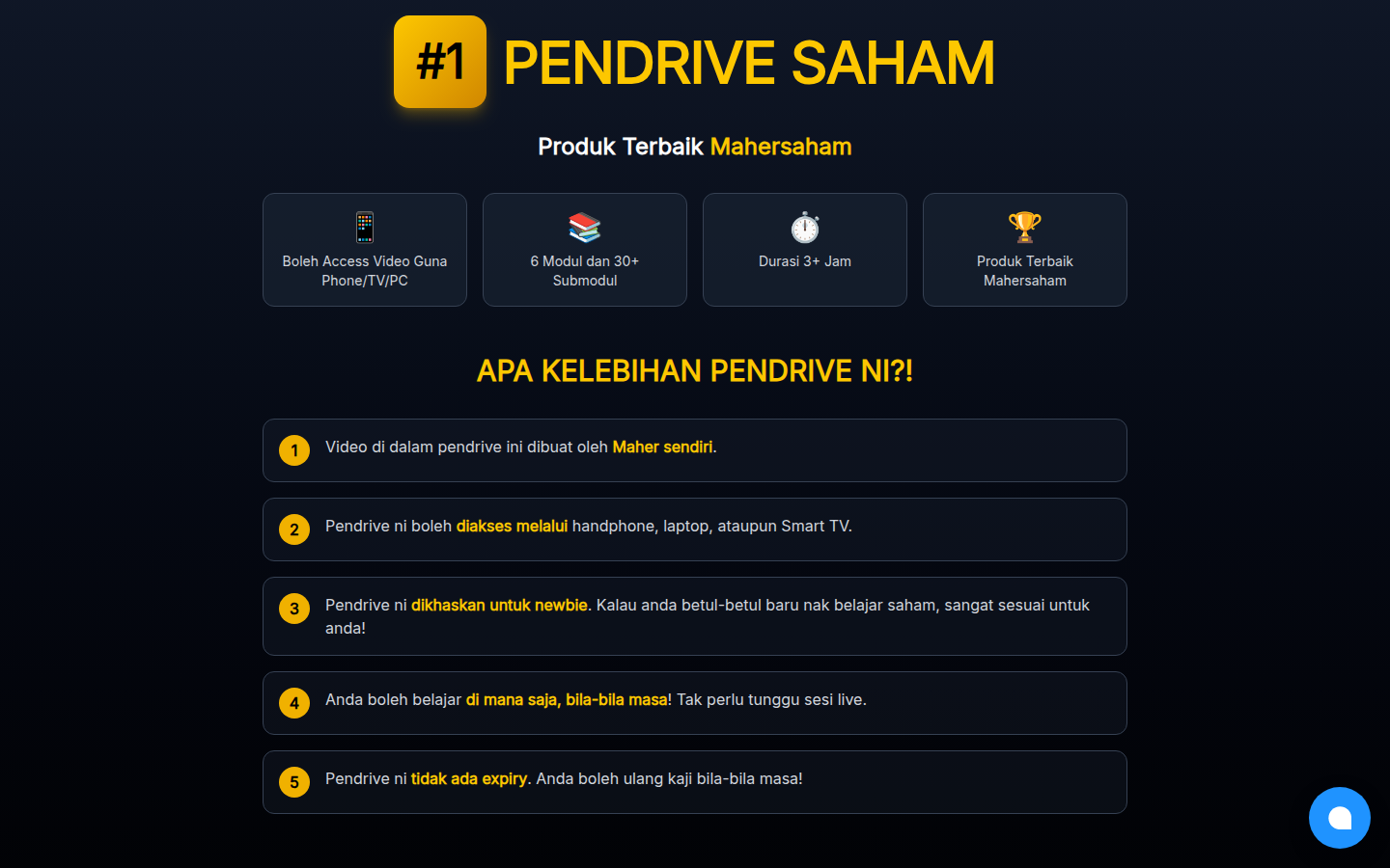 The Stock Pendrive product section on the Gold Package page