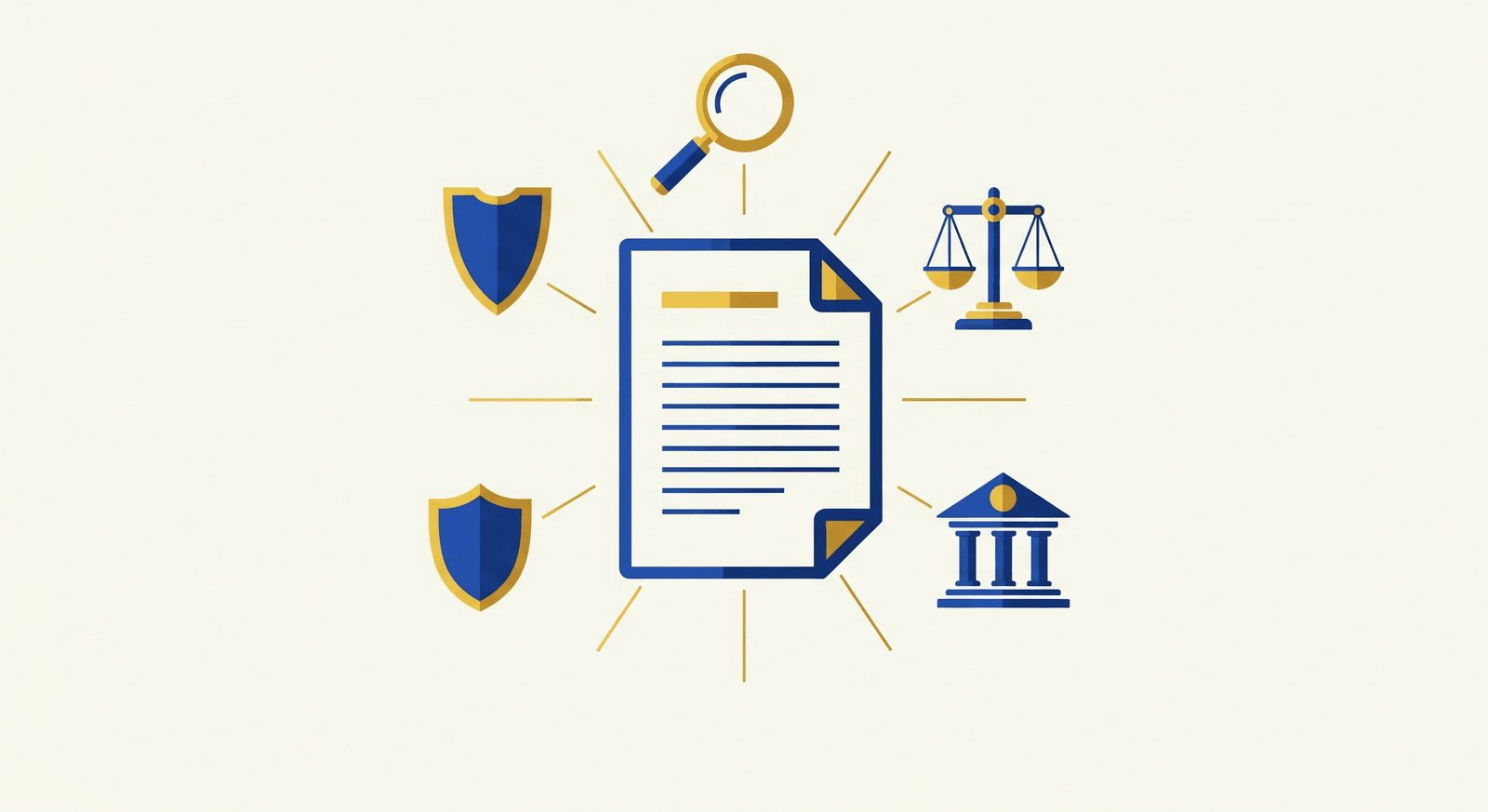 Infographic illustration of the Tabung Haji RCI report being examined from the angles of investigation, law, financial institutions and depositor protection