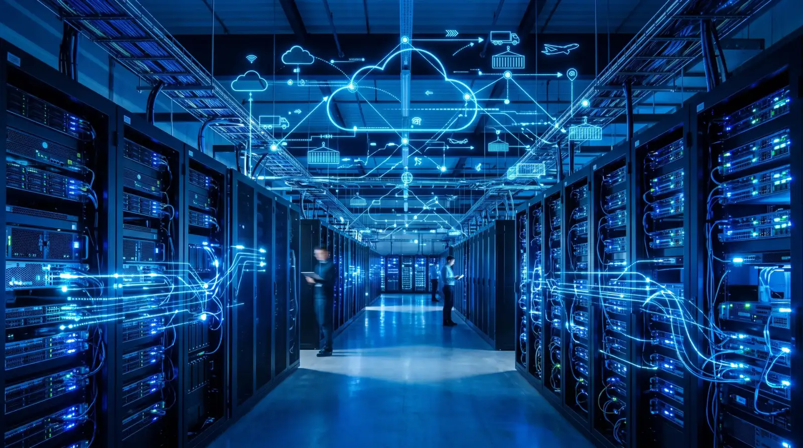 Data pusat dan infrastruktur digital