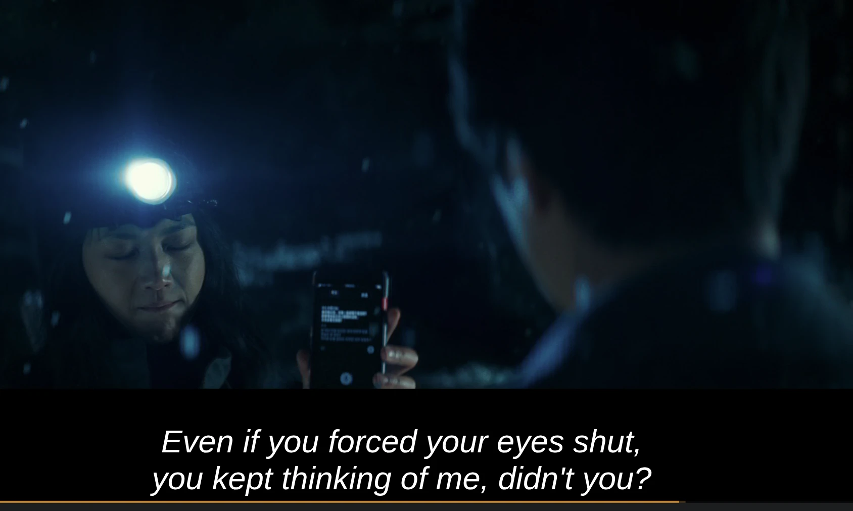 Decision to Leave: Even if you forced your eyes shut, you kept thinking of me, didn't you?