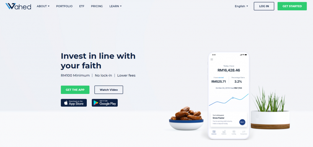 Download aplikasi Wahed Invest di Playstore