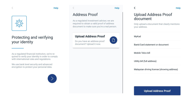 Wahed Invest registration continued