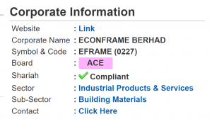 IPO ECONFRAME