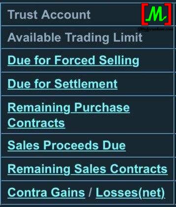 available trading limit