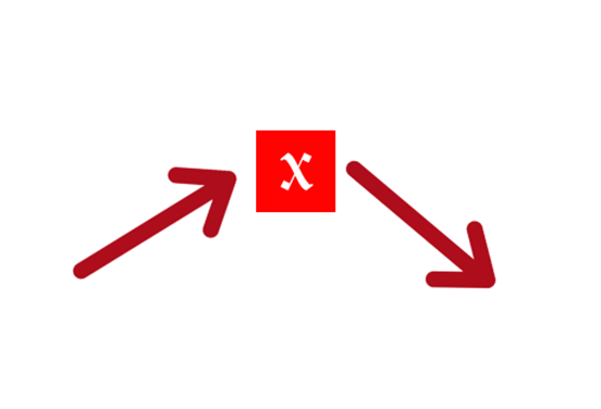 Bearish reversal candlestick pattern showing trend change from uptrend to downtrend