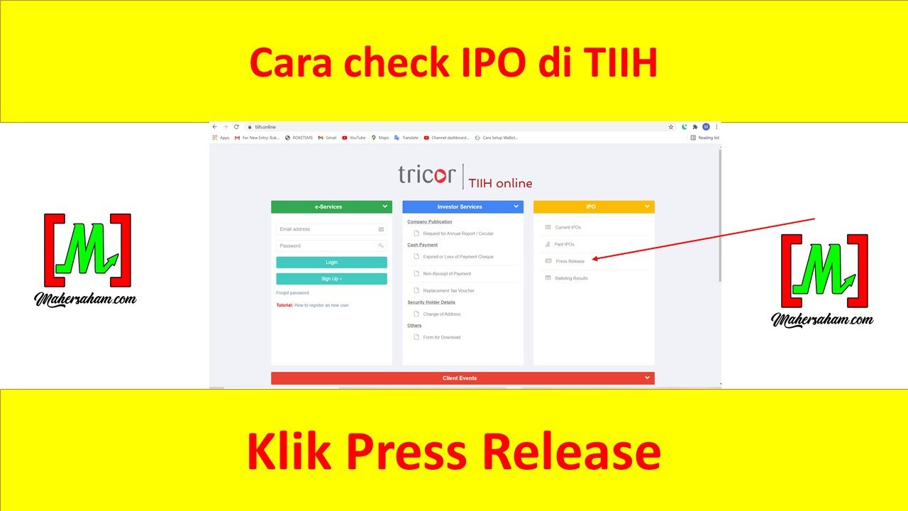 IPO press release details on TIIH