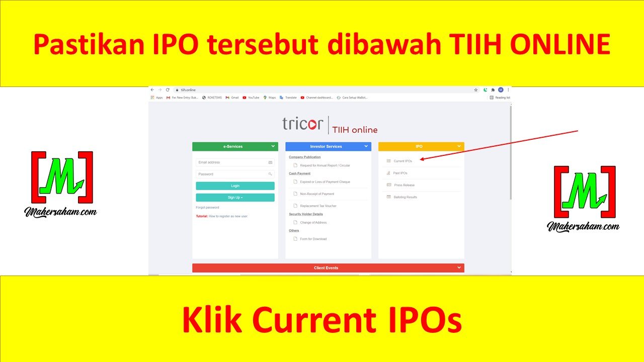 How to check IPO results - Current IPOs section