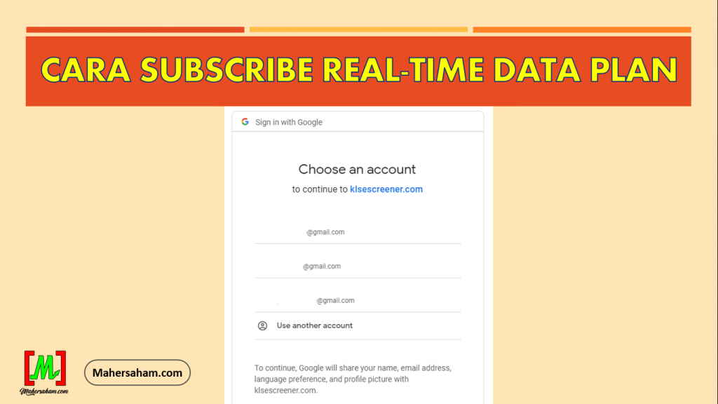 Real Time data plan klse screener