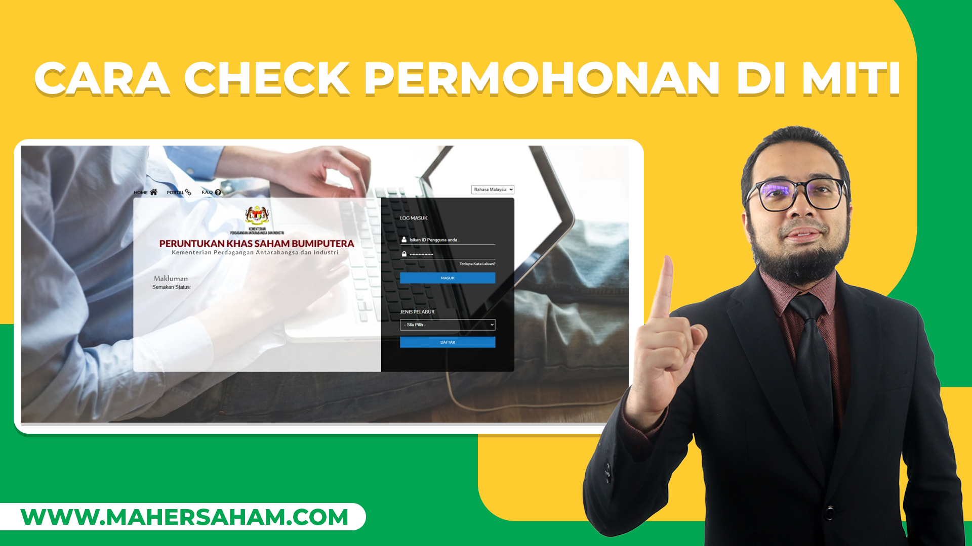 Cara Check Permohonan MITI