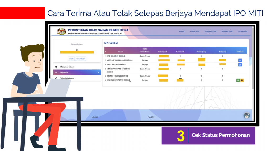 Cara Terima/Tolak IPO MITI