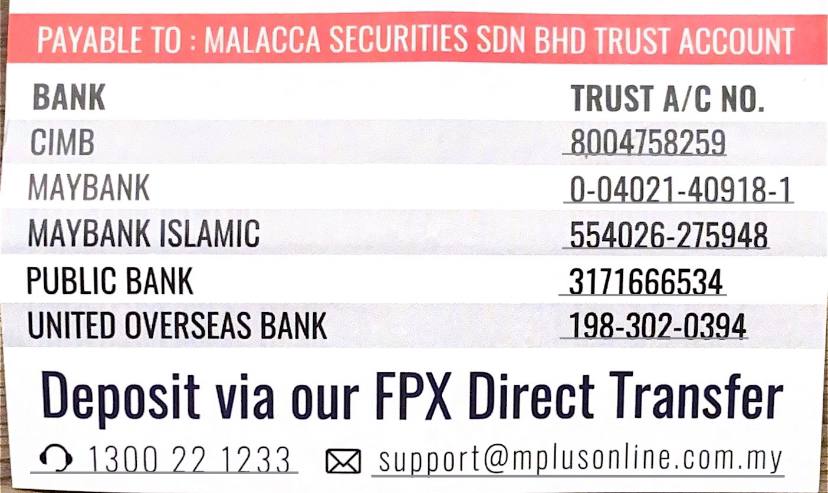 deposit akaun MPlus online banking