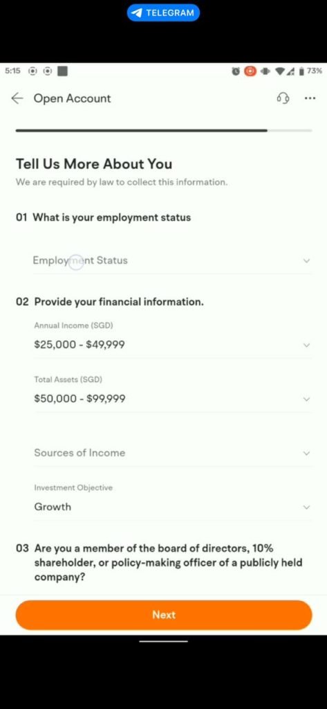 Moomoo employment details