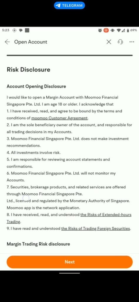 Moomoo risk disclosure