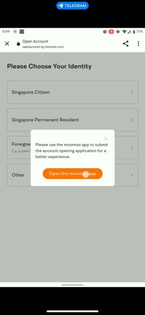 Moomoo download app prompt