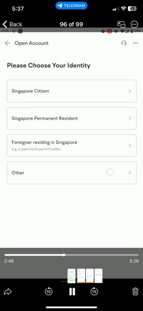 Moomoo registration personal details